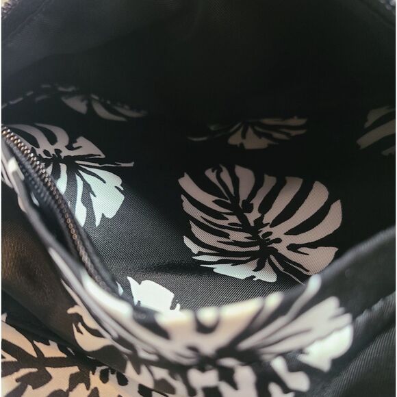 Dolce & Gabbana NEW Bambino Tropical Palm Leaf Print Nylon & Leather Backpack